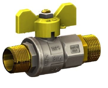 Кран кульовий 2222G газ. з мет. (Ш-Ш) 1/2 (ART )