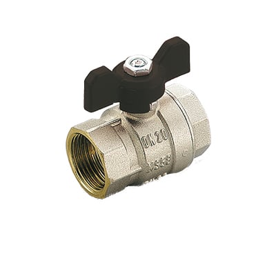 Кран кульовий вод. з чорн. мот. (Г-Г) 1"  (2320N2806)