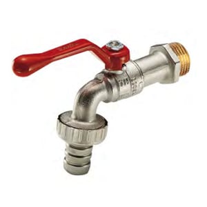 Кран поливальний на шл. 1/2' з ручкою та з'єд. для шланга (2520R2804)