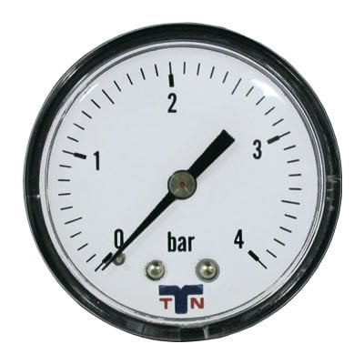 Манометр 0-4 Bar D50mm 1/4 (тильний) (PA001)