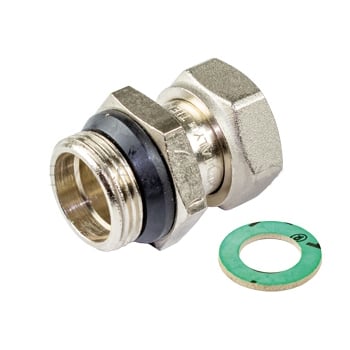 Прямий фітинг O-ring 11/4 x 11/4 з нак. гайкою і зовн різьб,(1525NR07)