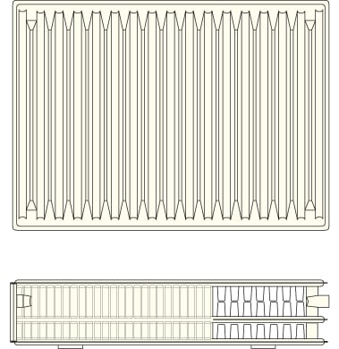 Радiатор 33К*300*700 (IMAS)