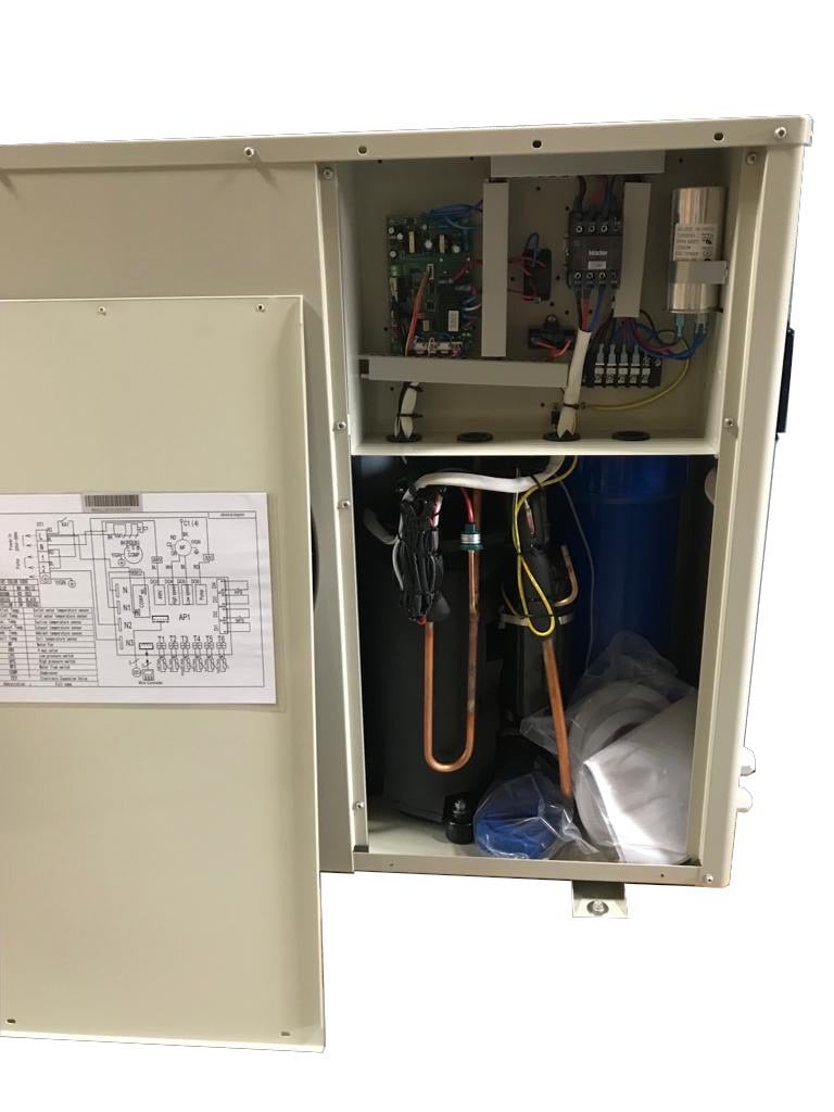 Тепловий насос YC-016TA1 для басейну інверторний моноблок Теплова потужність 16.1 кВт